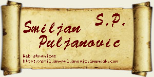 Smiljan Puljanović vizit kartica